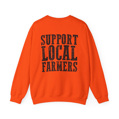 Farm Fresh & Cozy Crewneck – Support Local Farmers Sweatshirt