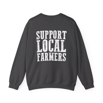 Farm Fresh & Cozy Crewneck – Support Local Farmers Sweatshirt