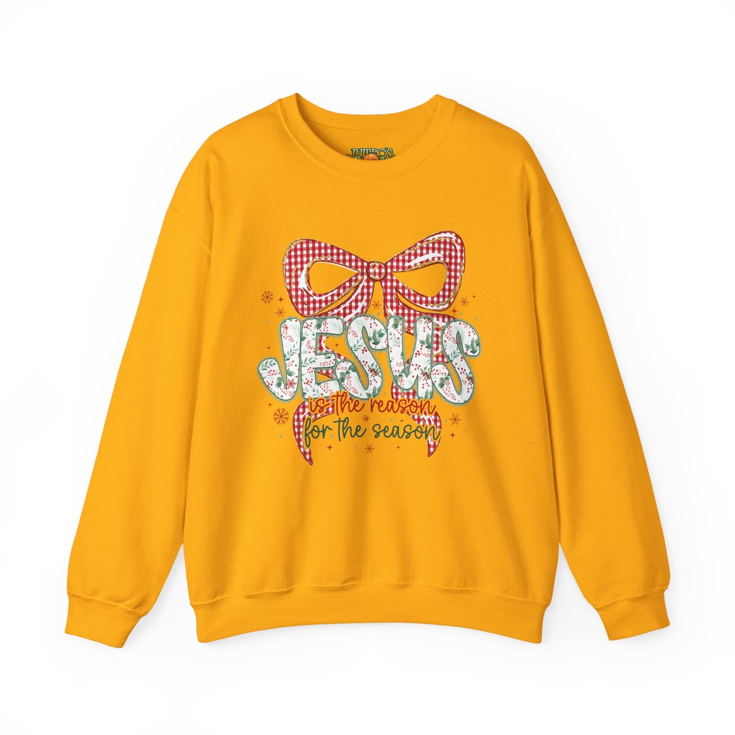 Festive “JESUS is the Reason” Crewneck Sweatshirt