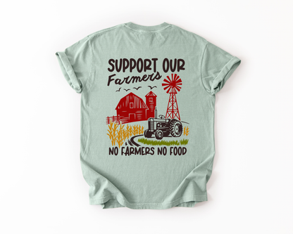 No Farmers No Food Comfort Colors Tee