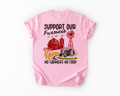No Farmers No Food Comfort Colors Tee