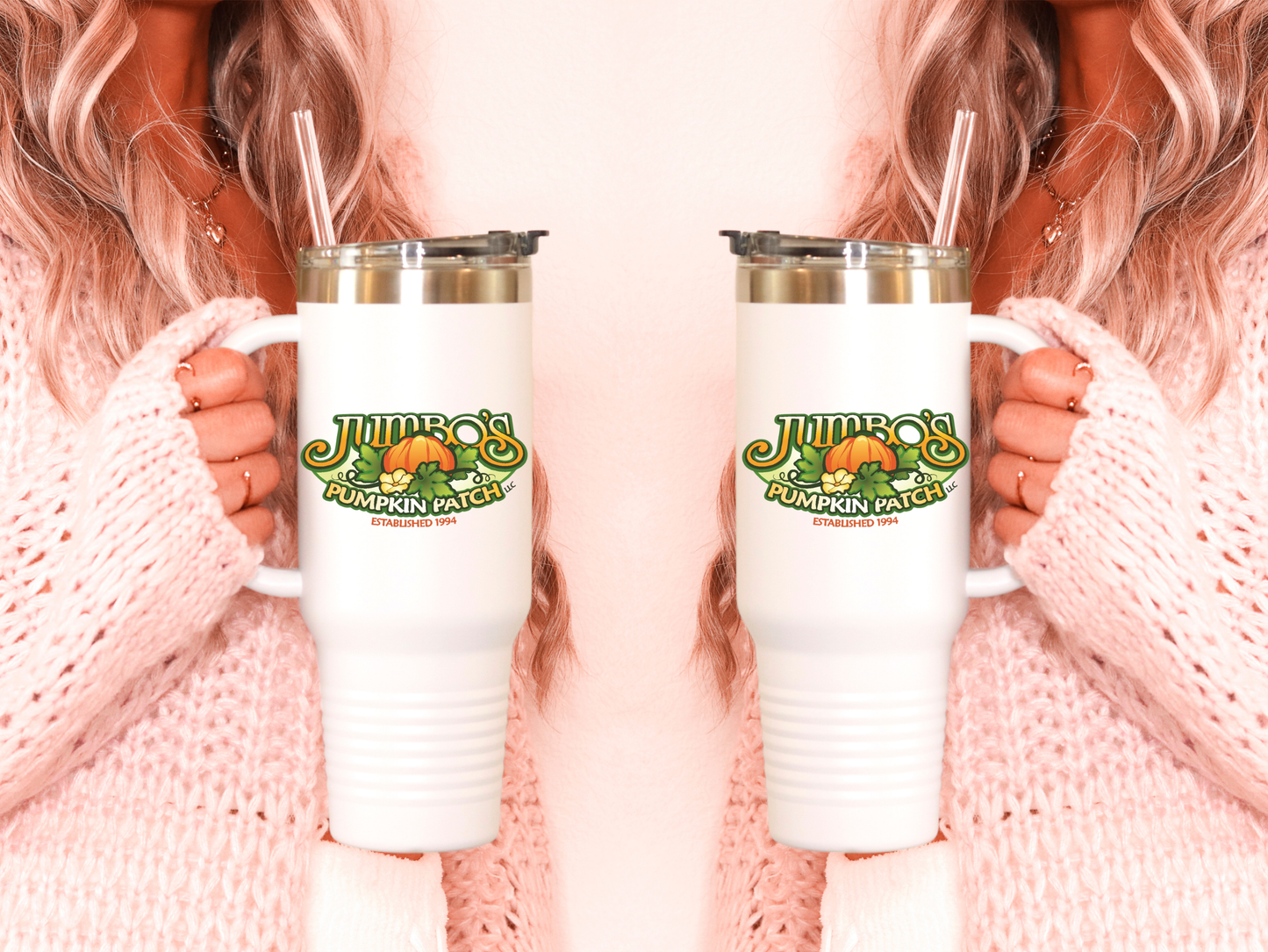 🎃 Jumbo’s Pumpkin Patch 40oz Logo Tumbler