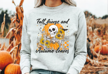 Fall Breeze & Autumn Leaves Gildan™️ Crewneck Sweatshirt