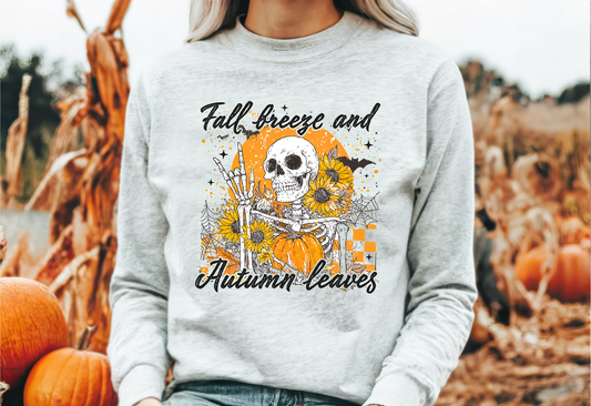 Fall Breeze & Autumn Leaves Gildan™️ Crewneck Sweatshirt