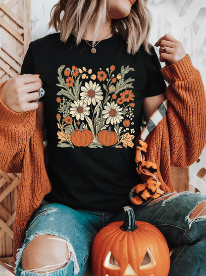 Pumpkin Meadow Gildan™️ Adult Unisex T-Shirt 👻🎃