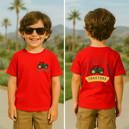 Just A Boy Who Loves Tractors Gildan™️ Kids Tee