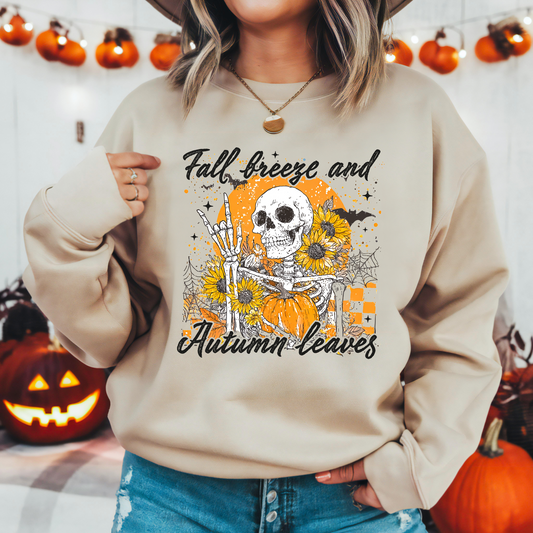 Fall Breeze & Autumn Leaves Gildan™️ Crewneck Sweatshirt