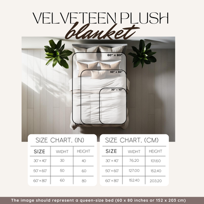 Preppy Gingerbread Man Velveteen Plush Blanket